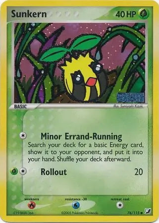 EX Unseen Forces Sunkern #76/115 reverse holo